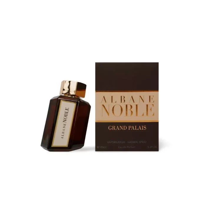 El Albane Noble Grand Palais EDP Unisex 100ml es una fragancia sofisticada y versátil de la casa francesa Reyane Tradition, lanzada en 2018. Diseñada para hombres y mujeres, pertenece a la familia olfativa amaderada-ámbar, destacándose por su elegancia y profundidad.